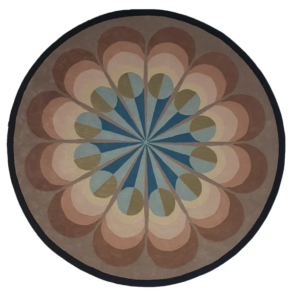 Handmade shaped rug Dubai,Artisanal curved rug UAE,Custom-shaped wool carpet Sculptural handmade floor art,Unique rugs for Dubai homes,Designer rugs UAE Eco-friendly rugs Dubai Organic-shaped area rugs Boho modern interior décor,Luxury rug delivery in UAE