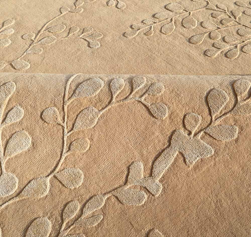 Premium custom-designed rug by Ramsha Carpets featuring intricate craftsmanship and personalized color schemes for luxury interiors.