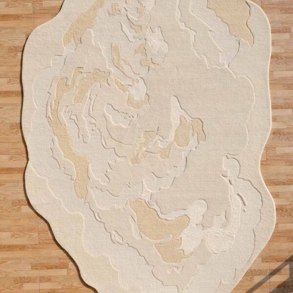 Bespoke custom rug by Ramsha Carpets, handcrafted with detailed craftsmanship and luxurious materials for sophisticated interiors.