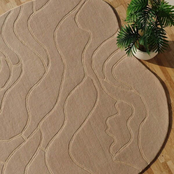 Premium custom-made rug by Ramsha Carpets, featuring unique designs and high-quality craftsmanship for elegant interiors.