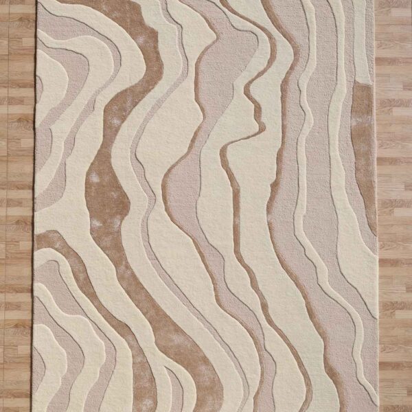 Luxury bespoke custom rug by Ramsha Carpets, handcrafted with natural fibers and unique patterns for elegant home décor.