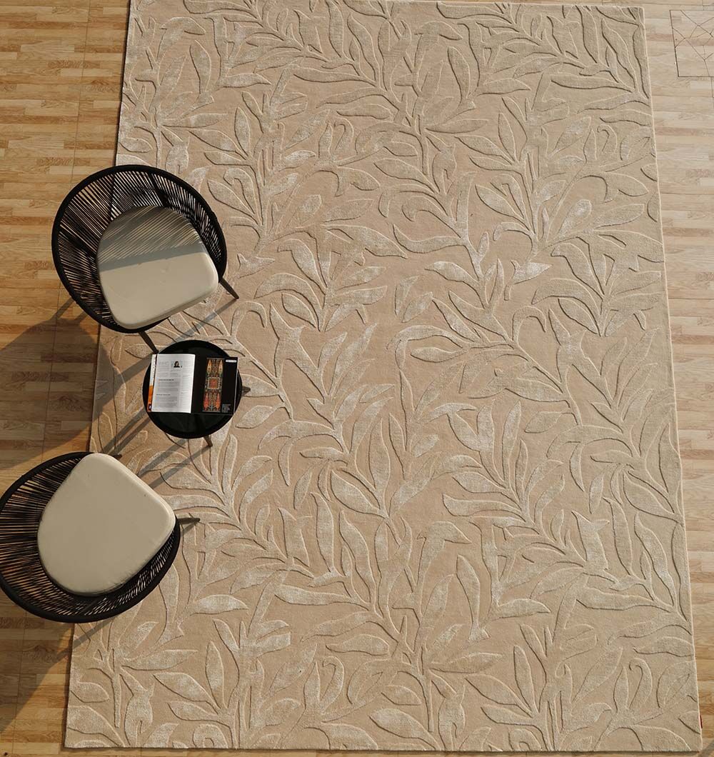 Modern custom rug by Ramsha Carpets, featuring sleek designs and high-quality craftsmanship for contemporary interiors.