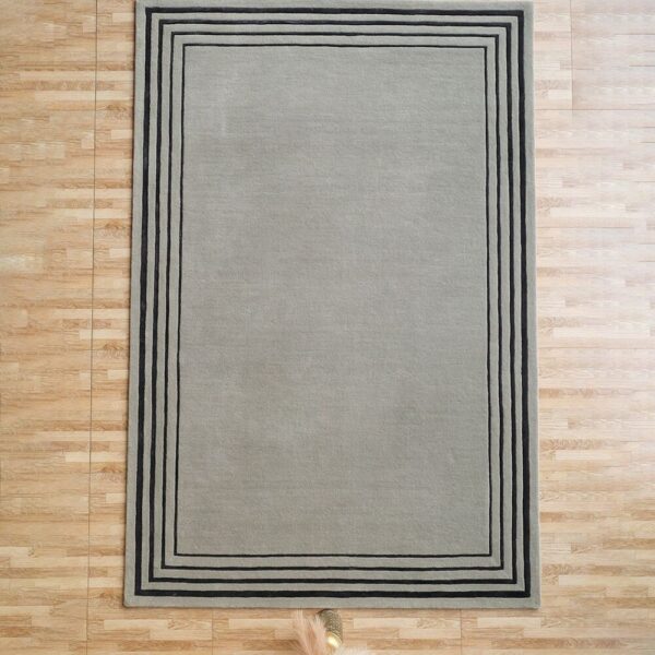 Custom artisan rug featuring handcrafted detailing and premium natural fibers, made by Ramsha Carpets.
