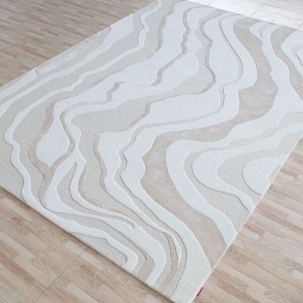 Custom premium wool rug with detailed craftsmanship, handmade by Ramsha Carpets for luxurious interiors.