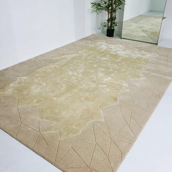 Designer rugs UAE,Eco-friendly rugs Dubai,Boho modern interior décor,Luxury rug delivery in UAE,Custom-shaped wool carpet,Artisanal rugs UAE, Statement rugs for villas,Boho handmade rugs