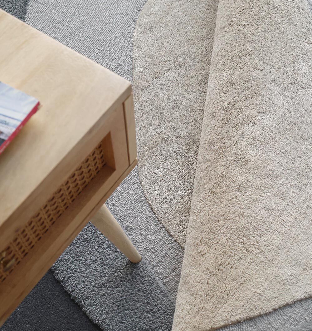 Luxurious custom handmade rug with intricate geometric patterns by Ramsha Carpets