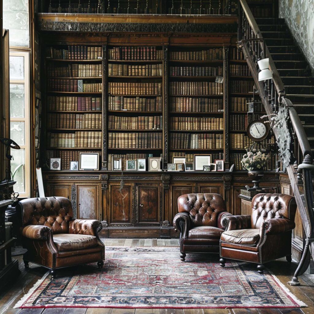 Bespoke custom rug with modern geometric design styled in a luxury interior by Ramsha Carpets