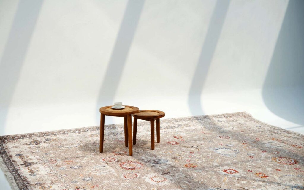 Custom carpet flooring in a corporate office lounge, designed and produced by Ramsha Carpets